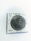 1976 Edmonton Alberta 1 Trade Dollar - Gold Rush Constable - Cane Mint Mark