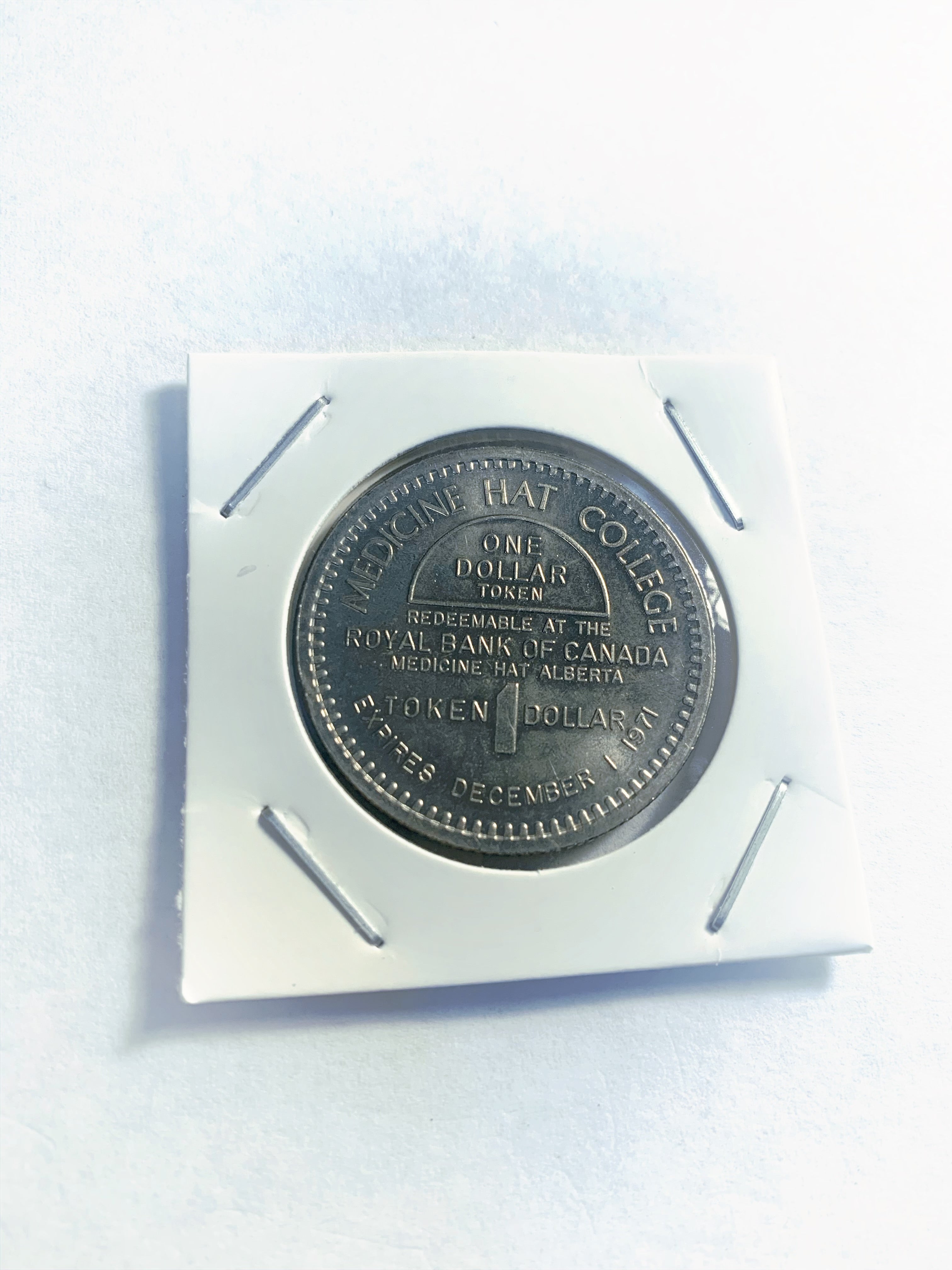 1981 Kamloops BC 1 Trade Dollar - Années du patrimoine, The Ranchers - UNC