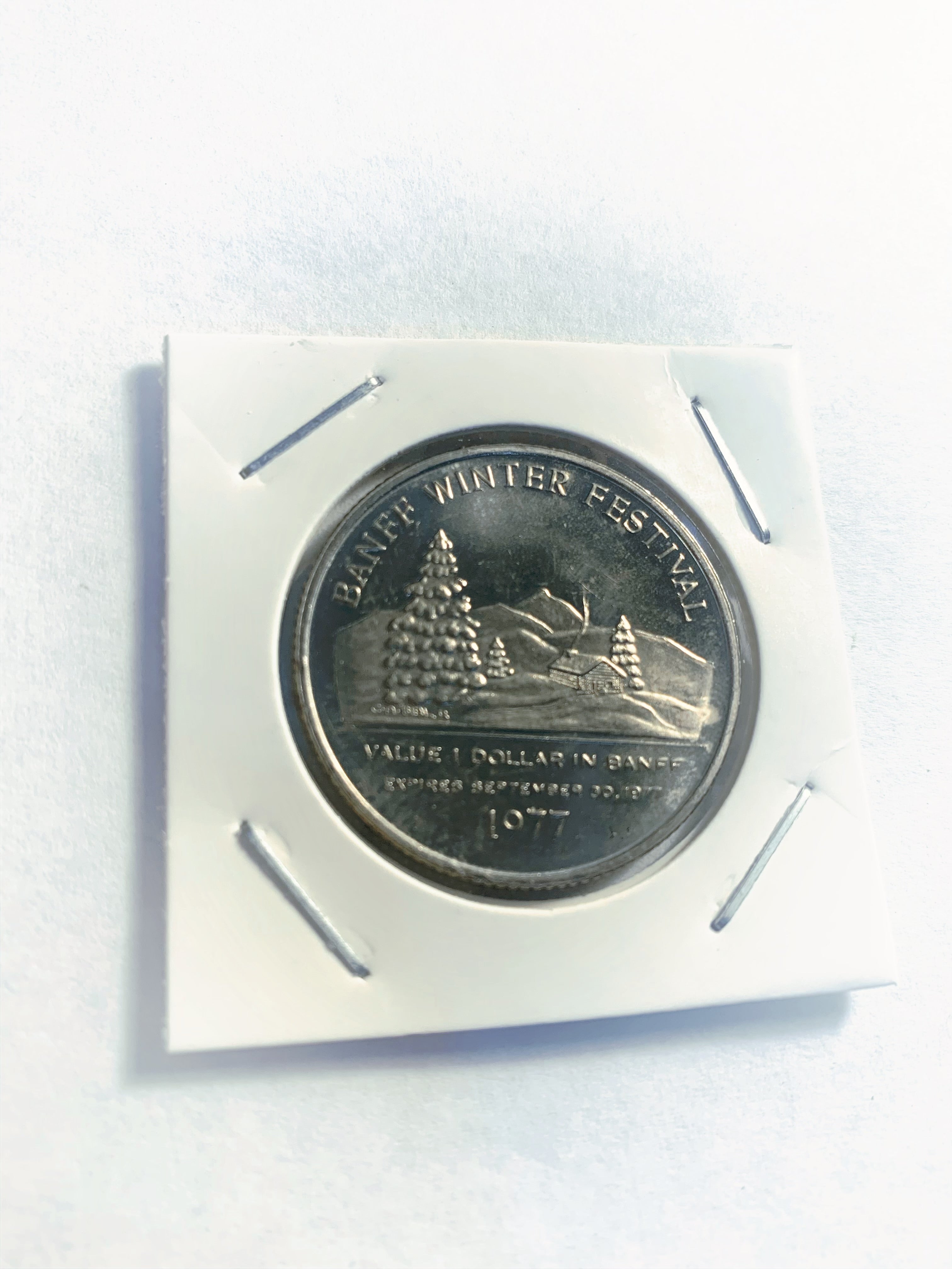 1979 Lethbridge Alberta Trade Dollar - Pont de haut niveau - 90 ans de service
