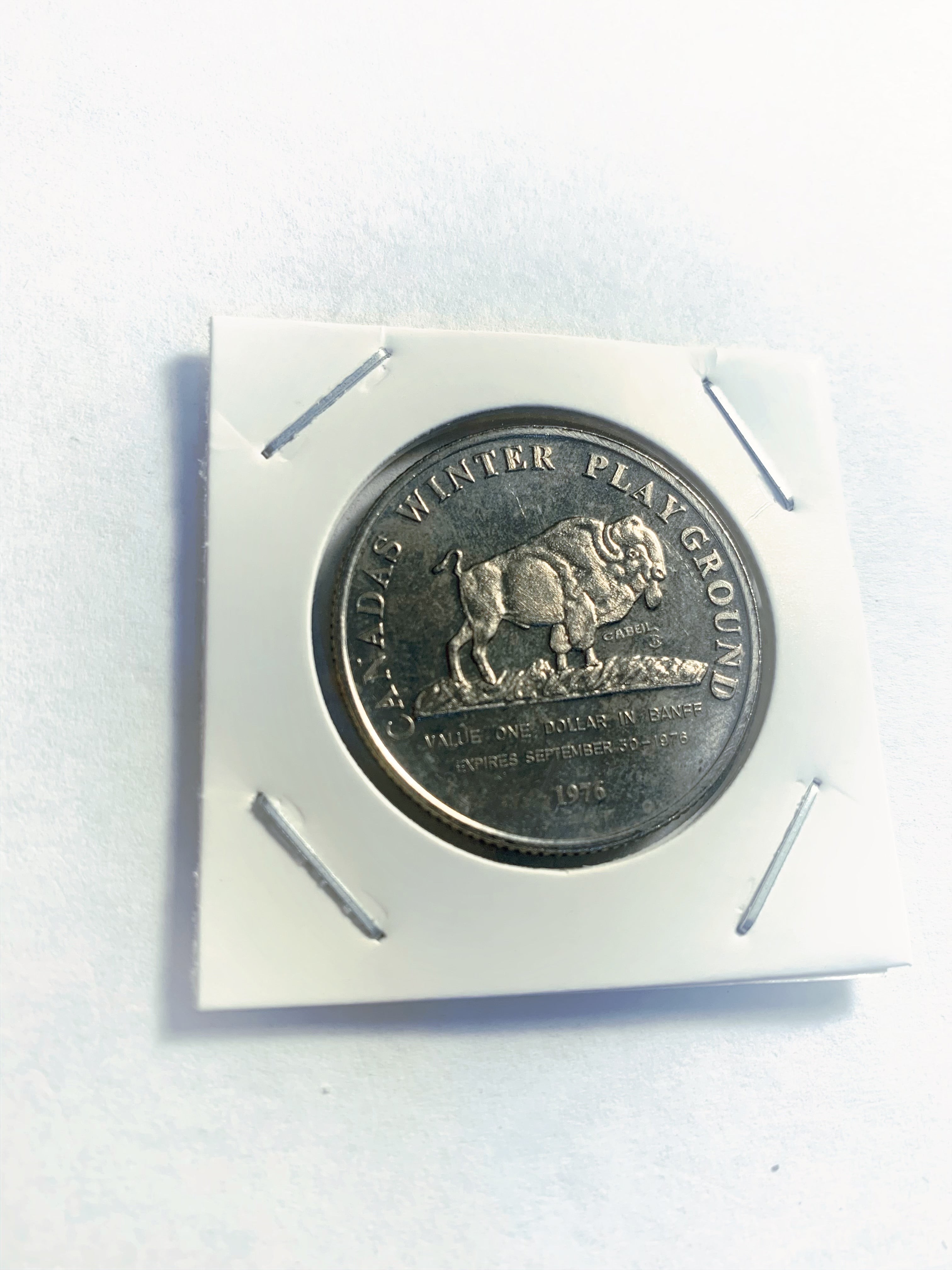 1979 Lethbridge Alberta Trade Dollar - Pont de haut niveau - 90 ans de service