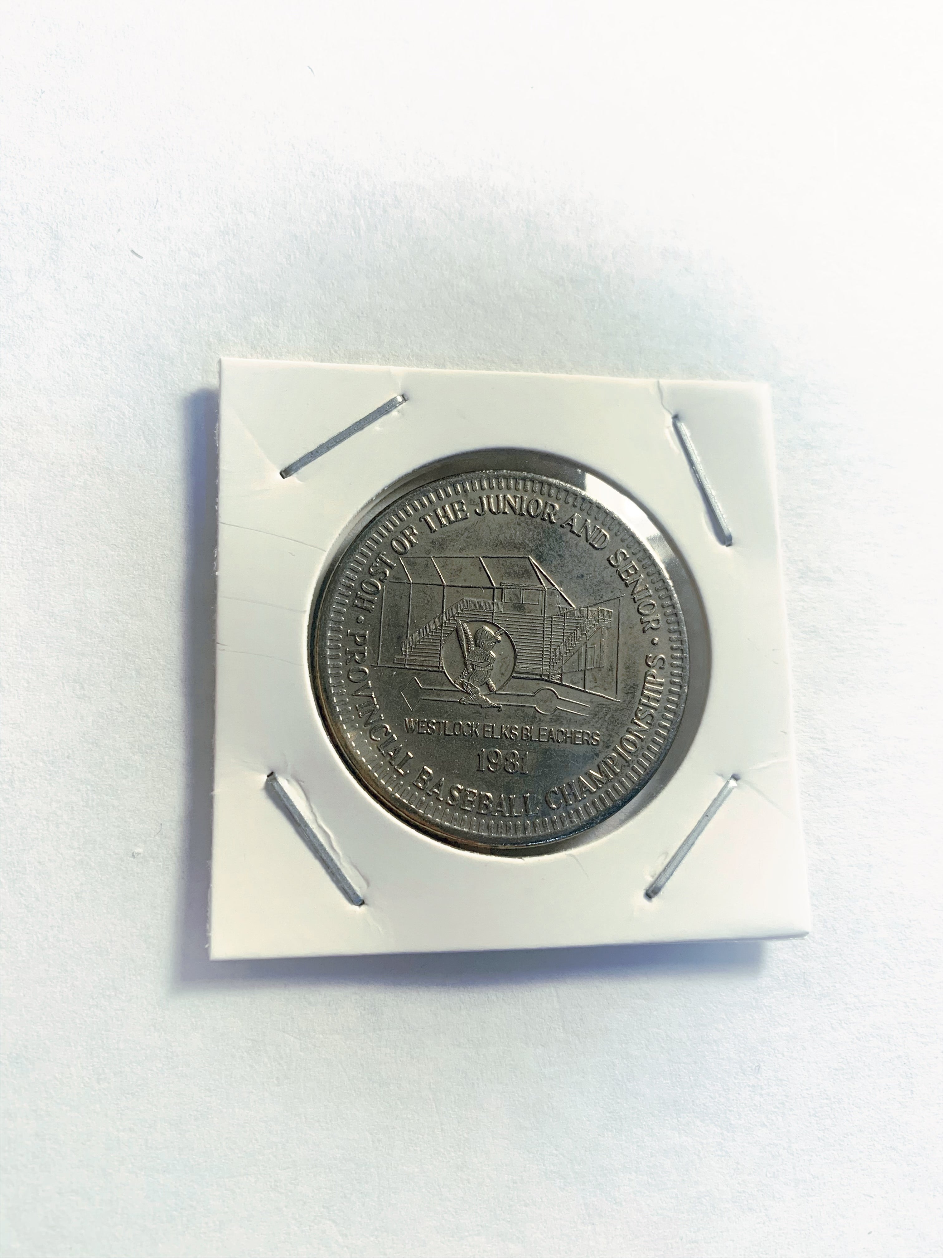 1981 Kamloops BC 1 Trade Dollar - Années du patrimoine, The Ranchers - UNC