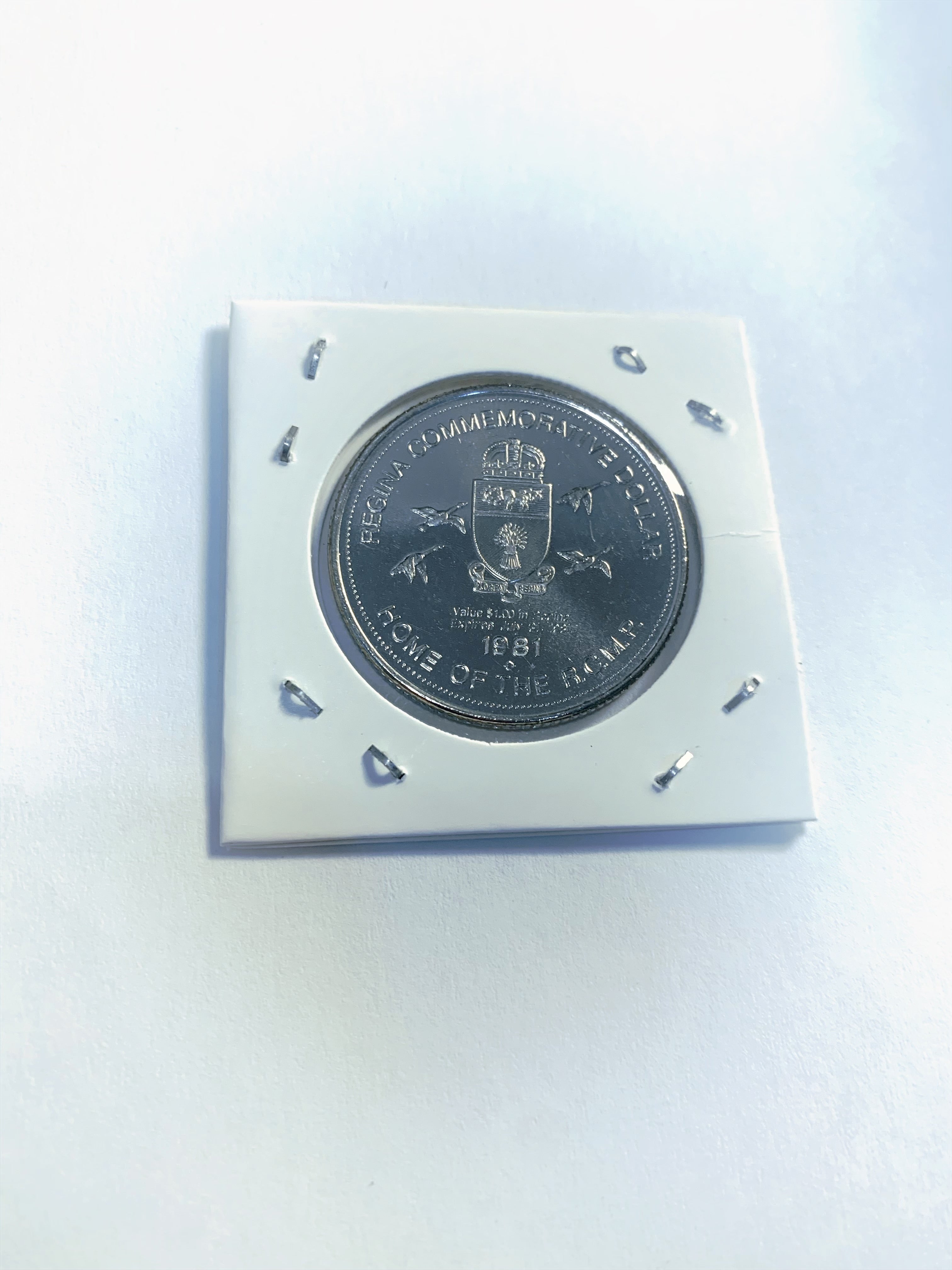 1981 Regina Commemorative Dollar – RCMP Sergeant Major’s Parade Token
