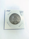 1909 Newfoundland Silver 50 Cents Very Fine