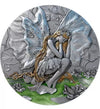 2025 2 Oz .999 Silver Fairy in Magicland: Flower Fairy Antiqued Glow in the Dark