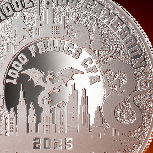 2025 Cameroon Evil Clown Urban Legends 1 oz Proof Silver Coin 1000 Francs
