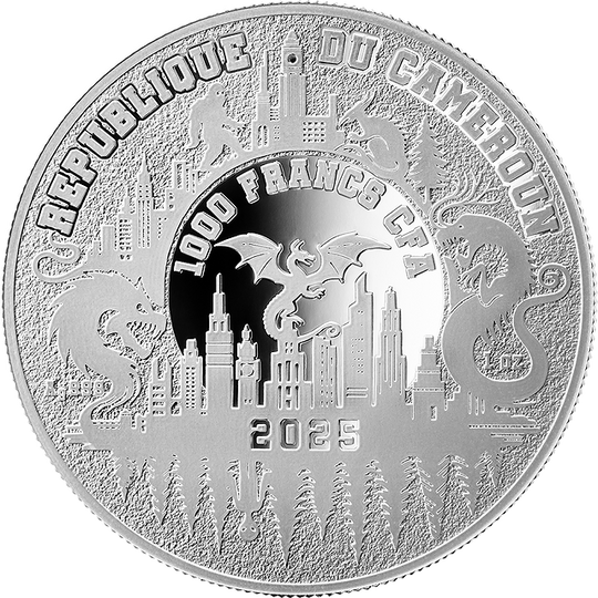 2025 Cameroon Evil Clown Urban Legends 1 oz Proof Silver Coin 1000 Francs