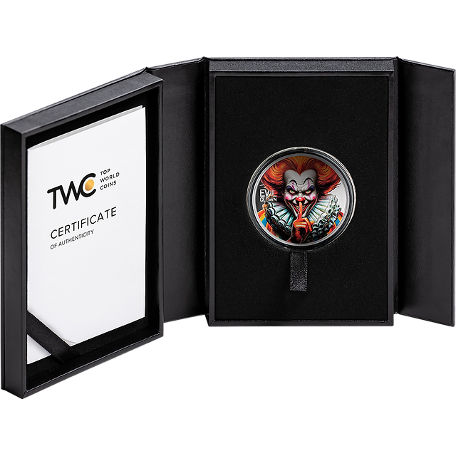 2025 Cameroon Evil Clown Urban Legends 1 oz Proof Silver Coin 1000 Francs