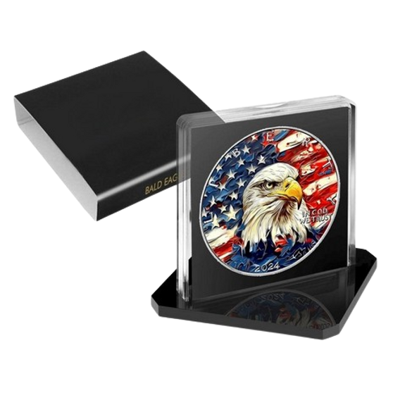 2024 USA BALD EAGLE AmericArt 1 Oz Silver Coin 1$