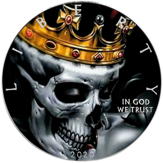 2020 1oz Silver Eagle King and Queen Colorized  US Coin