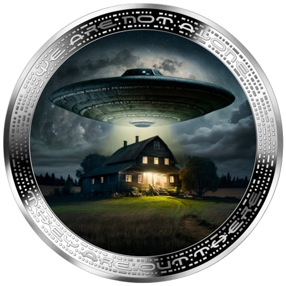 2025 UFO Above Farm – We are not alone, they are out there 1oz .999 Silver