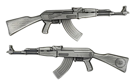 2024 History's Greatest Firearms AK-47 Rifle 2 oz Silver Coin 10000 Francs Chad