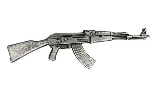 2024 History's Greatest Firearms AK-47 Rifle 2 oz Silver Coin 10000 Francs Chad
