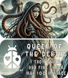 2025 QUEEN OF THE DEPTHS by Hayleybug Mint 1 Troy Ounce 999 Fine Silver Art Bar