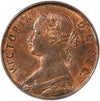 1880 Newfoundland  Round 0 One Cent Penny Coin Elevated Date VG