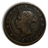 1871  Canada PEI large penny coin Nice Coin VF