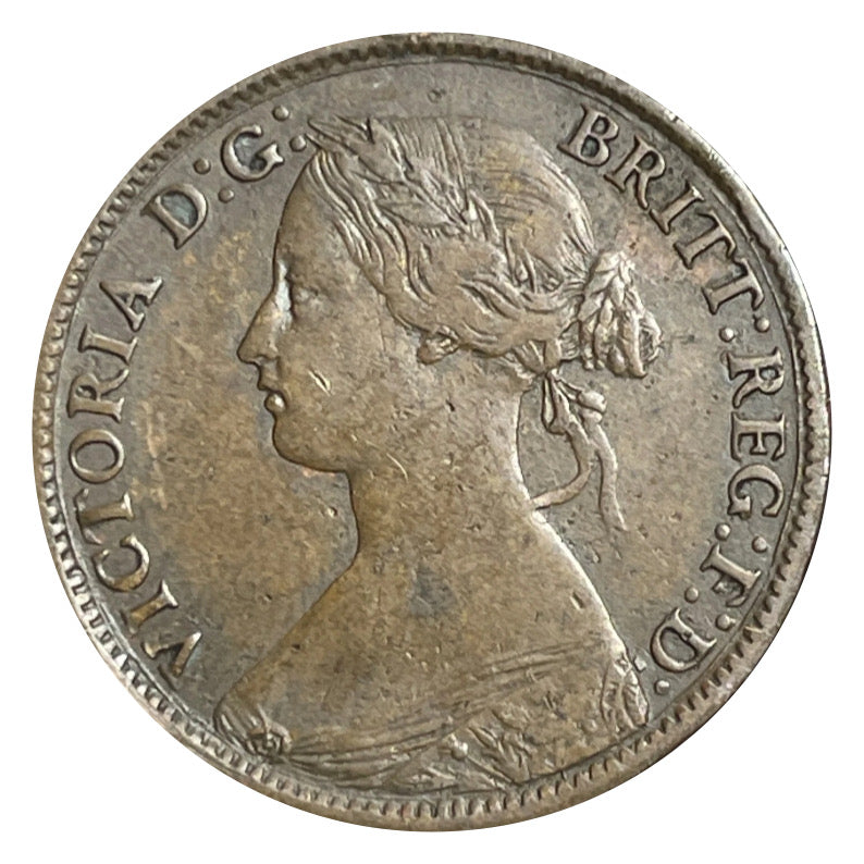 1861 Nova Scotia Half Penny Coin VG