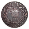 1873  Newfoundland one Cent Penny Coin VG