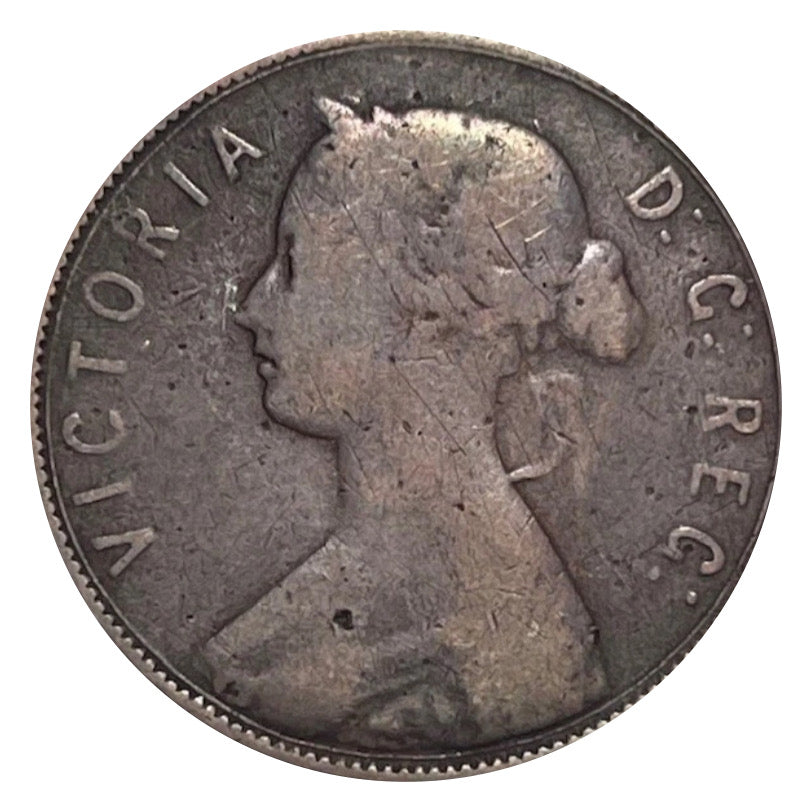 1873  Newfoundland one Cent Penny Coin VG