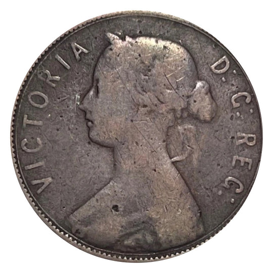 1873  Newfoundland one Cent Penny Coin VG