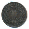1896 Newfoundland one Cent Penny Coin VG