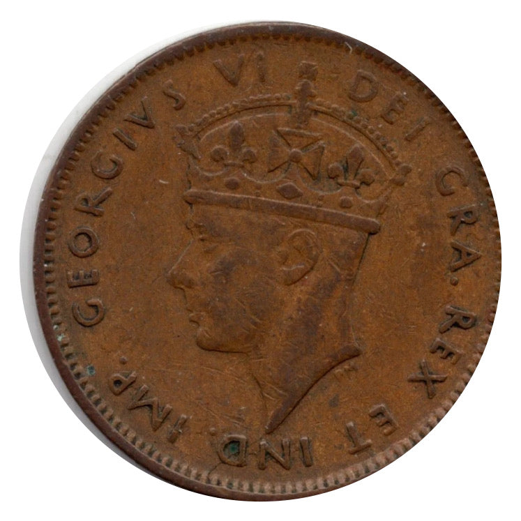 1944 C Newfoundland  1 Cent Penny Coin VF