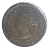 1876 H Queen Victoria large Penny Coin