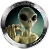 2025 Alien face – We are not alone, they are out there 1oz  999 Silver Cameroon