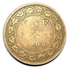 1905 Canada  Large Cent King Edward VII Canadian Penny Copper Coin VG