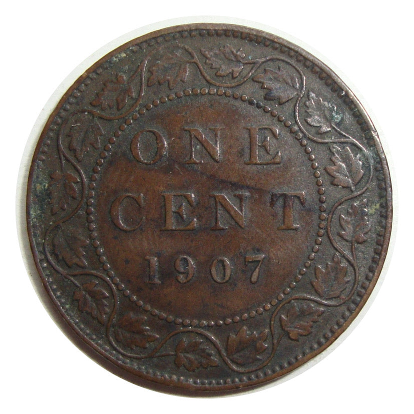 1907 Canada Large Penny Edward VII One Cent Coin VG