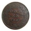 1907 Canada Large Penny Edward VII One Cent Coin VG