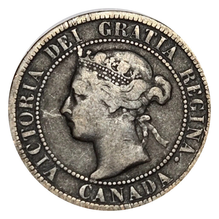 1896 Canada Large One Cent Coin Circulated VG
