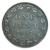 1897 Canada  Victoria Queen Large Penny Coin VG
