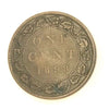 1898 H Canada  Victoria Queen Large Penny Coin VG