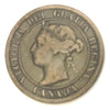 1898 H Canada  Victoria Queen Large Penny Coin VG
