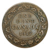 1917 Canada 1 Cent  George V large Penny Coin