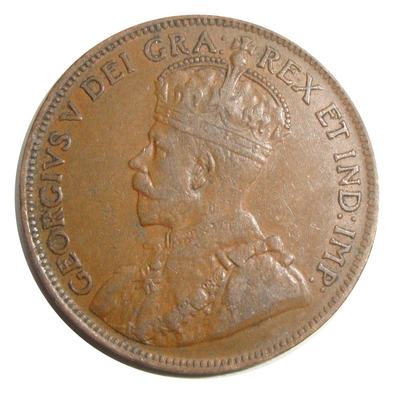 1920 Canada 1 Cent  George V large Penny Coin