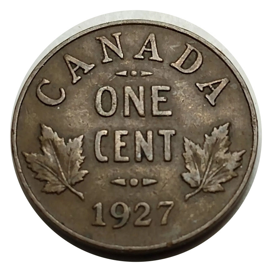 1927 Canada Small One Cent Coin Circulated key date VF