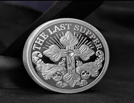 Jesus’ last supper Commemorative Medallion foreign gifts gold and silver plated diamond coins