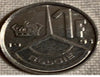 1991 Belgium 1 franc VF
