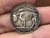 Lucky Coin - Liberty Dog Coin in Protective Plastic Capsule Copper Engraved #AN19