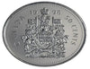 1998 Kanadische 50-Cent-Halbdollarmünze mit Wappen BU
