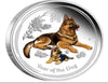 Lucky Coin - Dog and baby Coin Colored Engraved