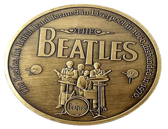 Lucky Coin - Beatles Gift Copper  Coin in Protective Plastic Capsule