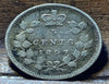 1897 Canada Five 5 Cents Small Silver Circulated Silver Canadian Coin VF