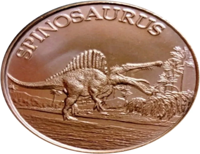 Dinosaurs - Spinosaurus - 1oz. Pure Copper Bullion Round***