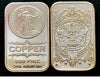 Saint Gaudens 1oz. Pure Copper Bullion Bar***
