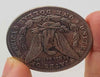 Hobo Coin - Freeze - Craft Gift Coin Colored in Protective Plastic Capsule Silver plated#SK33