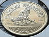 1980 Calgary Stampede 1 Trade Dollar - 75 Years - Cowboy Hat Variety