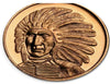 Native Americans - Red Cloud 1oz. Pure Copper Bullion Round***