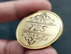 Decision Coin - Yes No Decision coin in Protective Plastic Capsule Copper Engraved